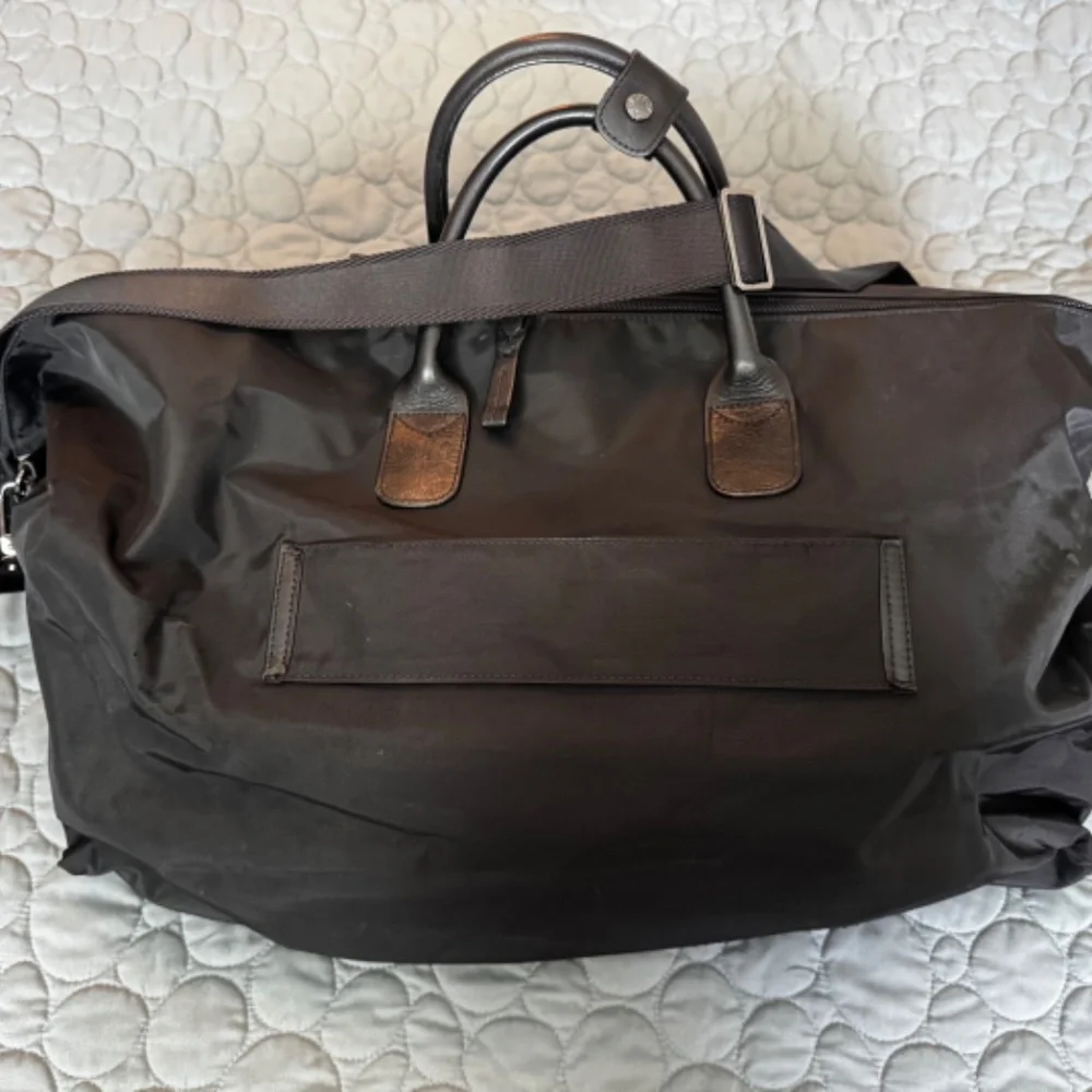 Bric's Milano Nylon Duffle Bag Black on Black